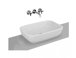 Shift Çanak Lavabo, 55×38 cm Armatür Deliksiz, Su Taşma Deliksiz