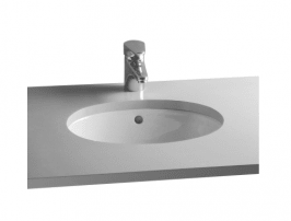 S20 Tezgah Altı Lavabo, 57cm Armatür Deliksiz, Su Taşma Delikli