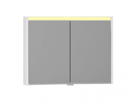 Vitra T4 Aydınlatmalı Dolaplı Ayna, 100 cm , Parlak Beyaz