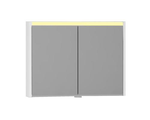 Vitra T4 Aydınlatmalı Dolaplı Ayna, 100 cm , Parlak Beyaz