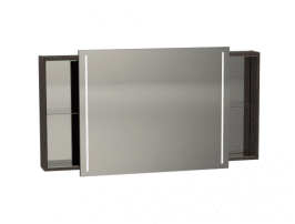 Vitra Memoria Aydınlatmalı Dolaplı Ayna, 120 cm, Mat Ceviz