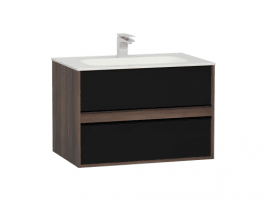 Metropole 80 cm Lavabo Dolabı,2 Çekmeceli,Infinit lavabolu,Erik