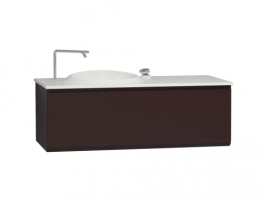 İstanbul Lavabo Dolabı 120 cm Bordo